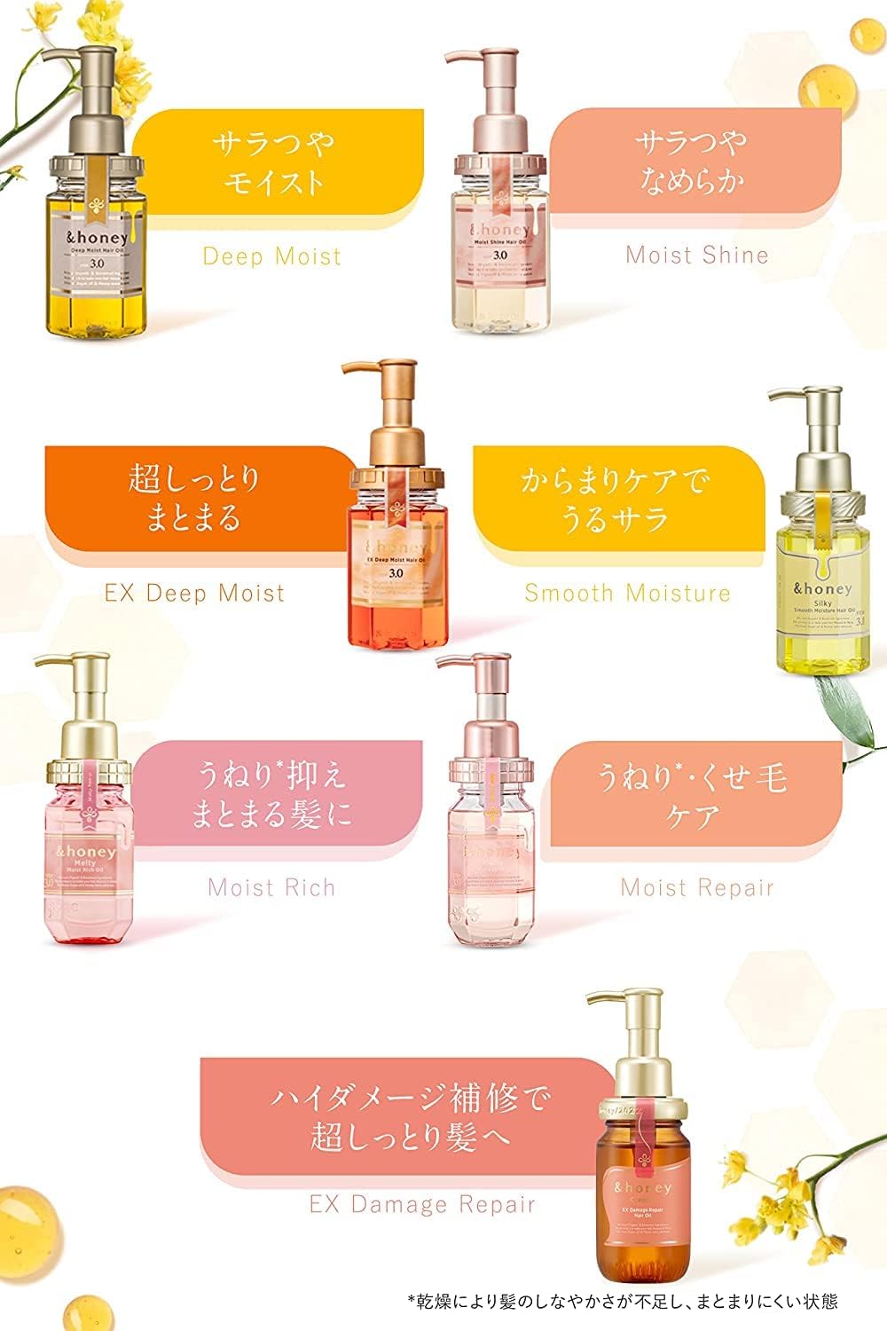 & Honey Deep Moist Hair Oil 3.0