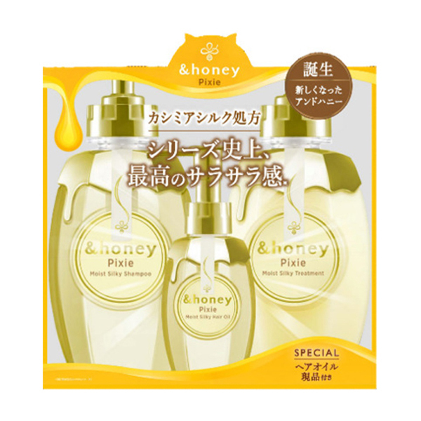 & Honey Pixie Moist Silky Oil Triple Set 440ml+440g+100ml & Honey Pixie Moist Silky Oil Triple Set 440ml+440g+100ml