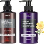 KUNDAL Honey & Macadamia Shampoo & Treatment Set ( Pear & Freesia) 500ml