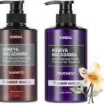 KUNDAL Honey & Macadamia Shampoo & Treatment Set (Amber Vanilla) 500ml